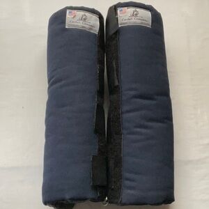 Cashel Standing Leg Wraps With Velcro Straps Navy L